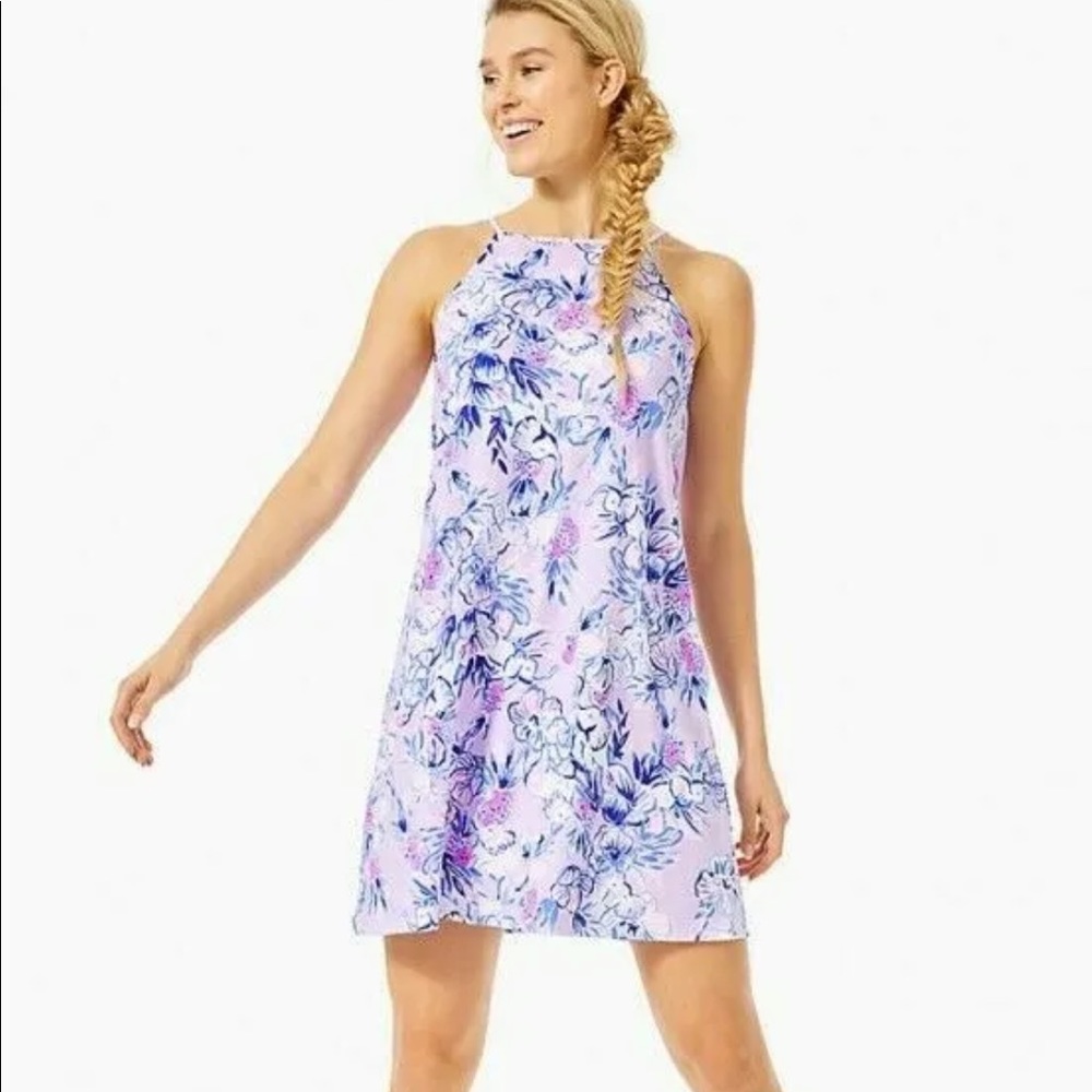 Lilly Pulitzer Margot dress size small lilac purple print EUC